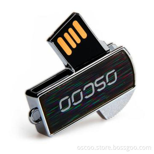 Polishing logo designed metal twist usb pendrive